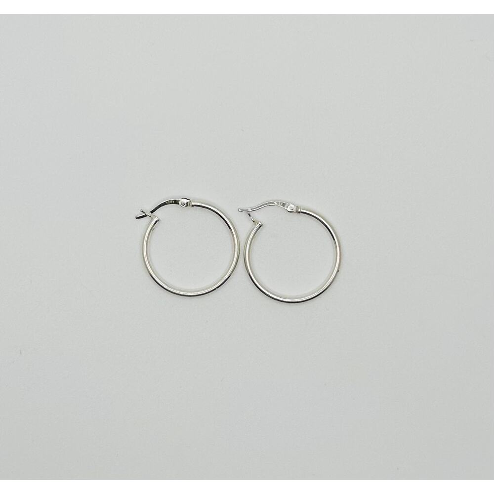 Vintage 925 Sterling Silver Hoop Earrings